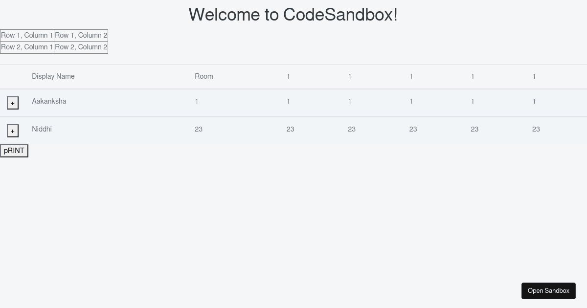 printDemo (forked) - Codesandbox