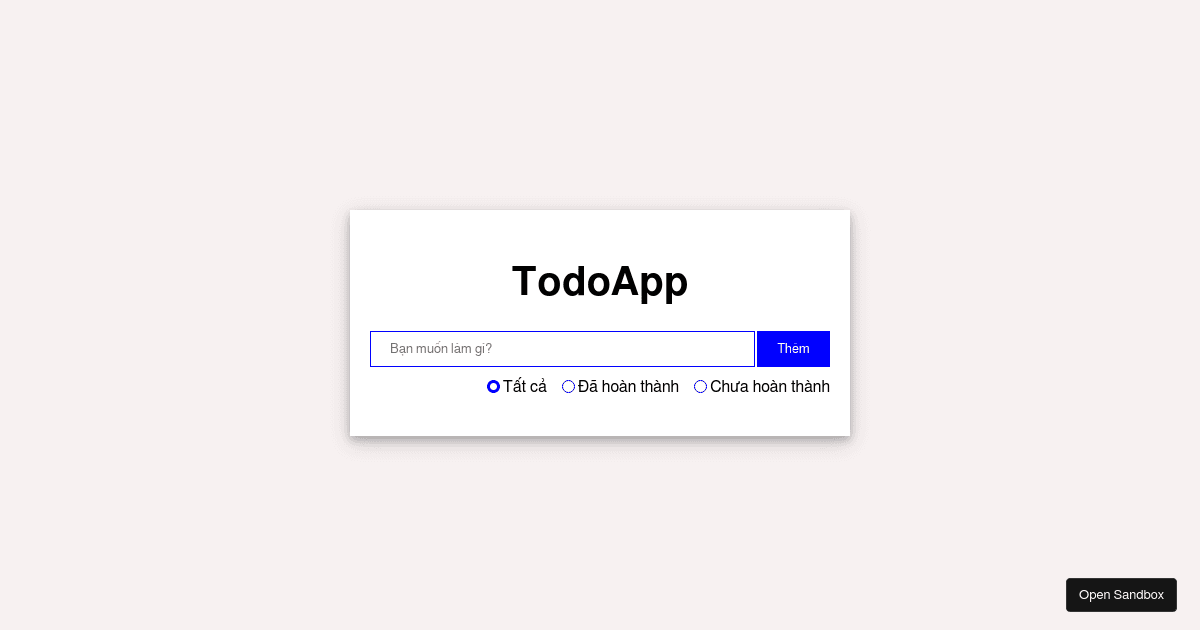 todoapp - Codesandbox