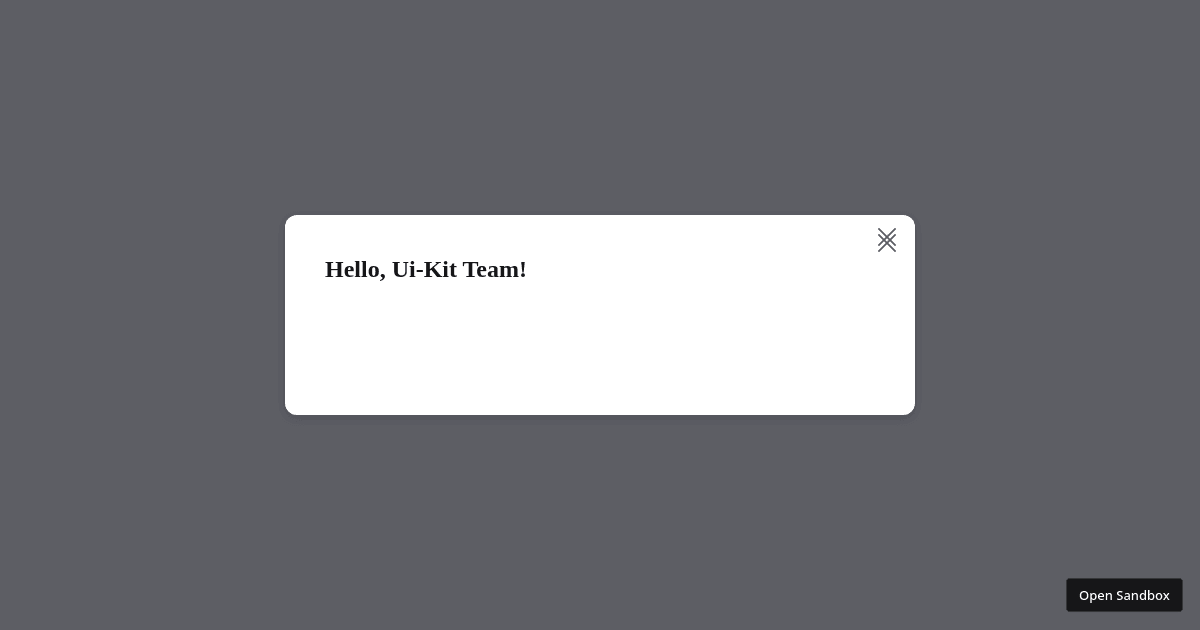 React Modal - Codesandbox