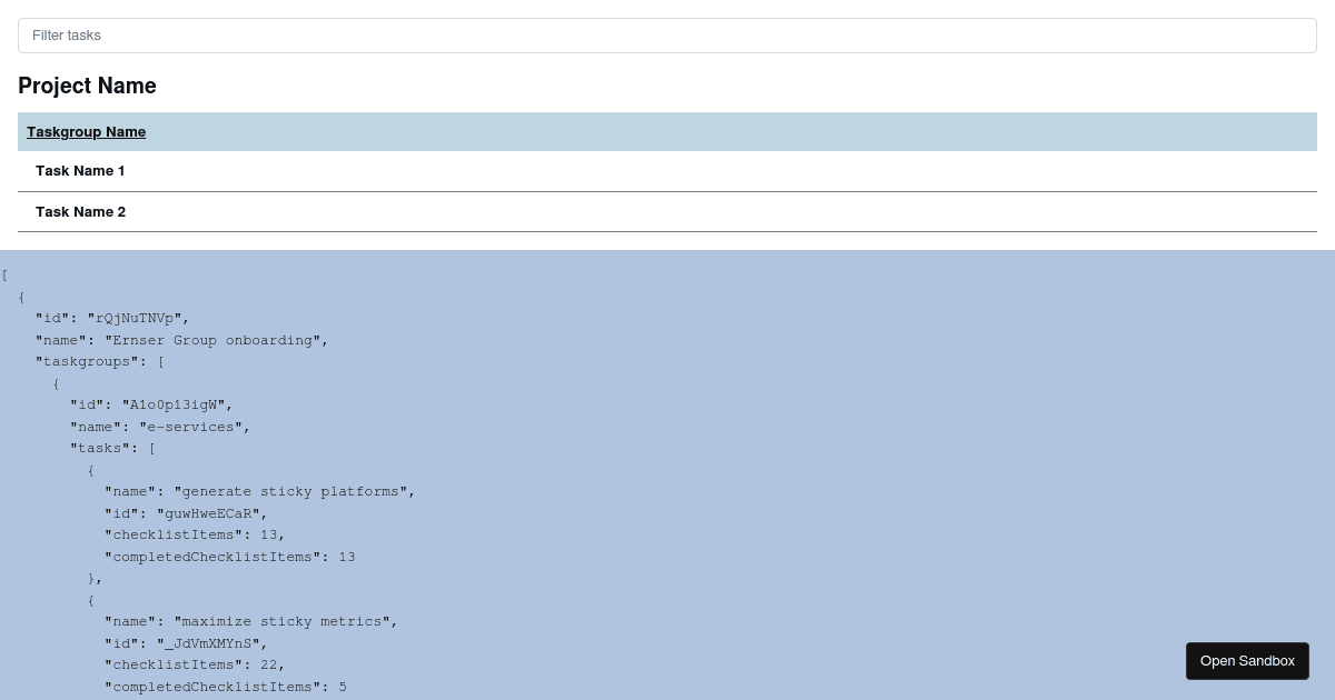 filter exercise - Codesandbox
