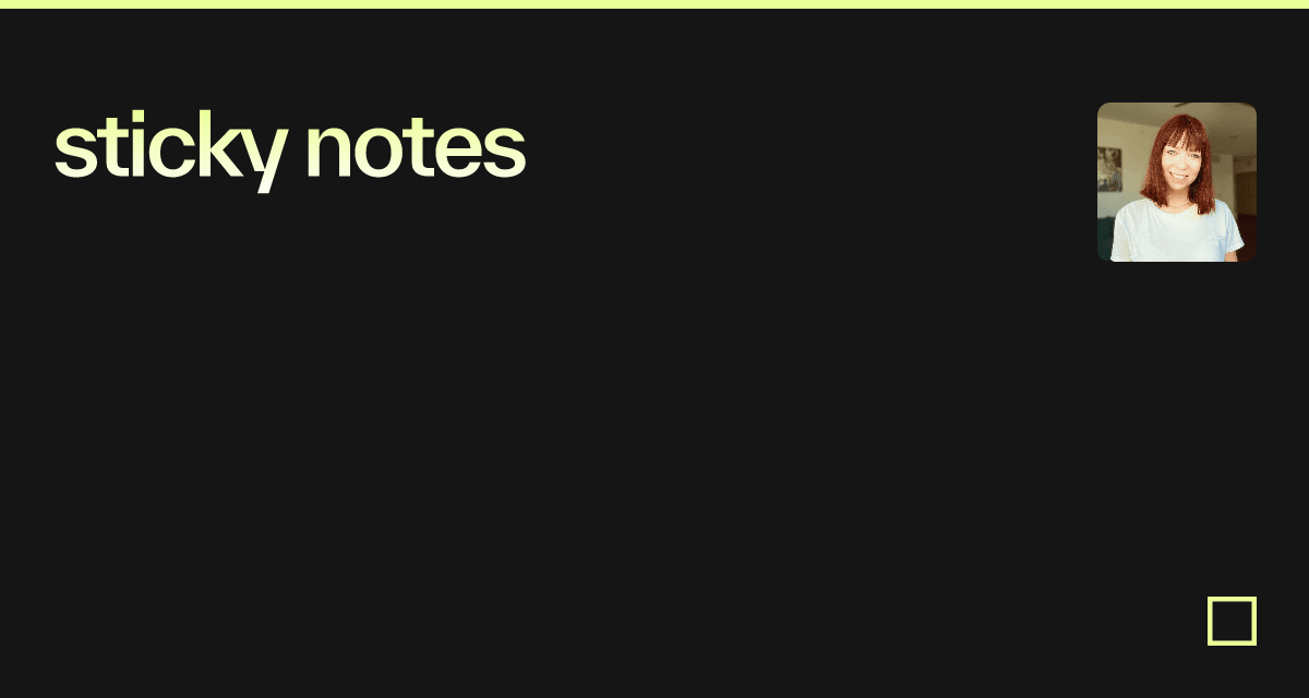 sticky notes - Codesandbox