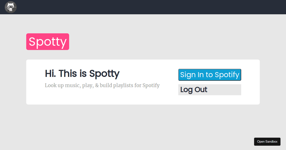 Spotify Html Code spotify - Codesandbox