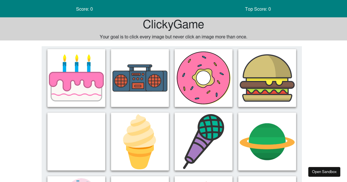 clickgame - Codesandbox