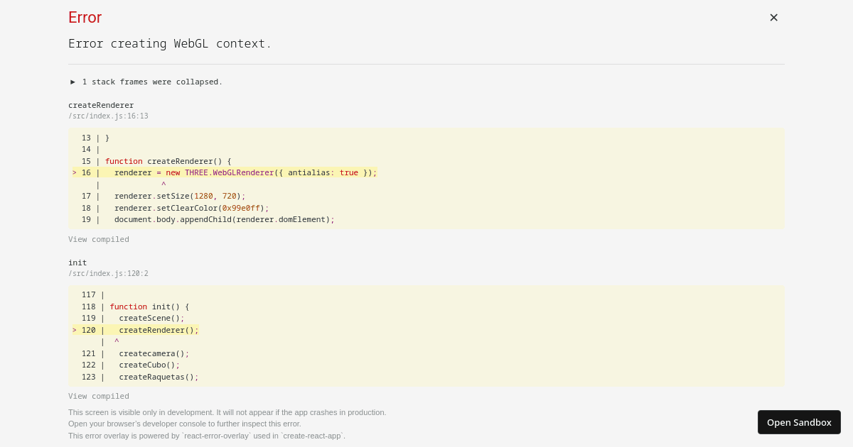 pong threejs (forked) - Codesandbox