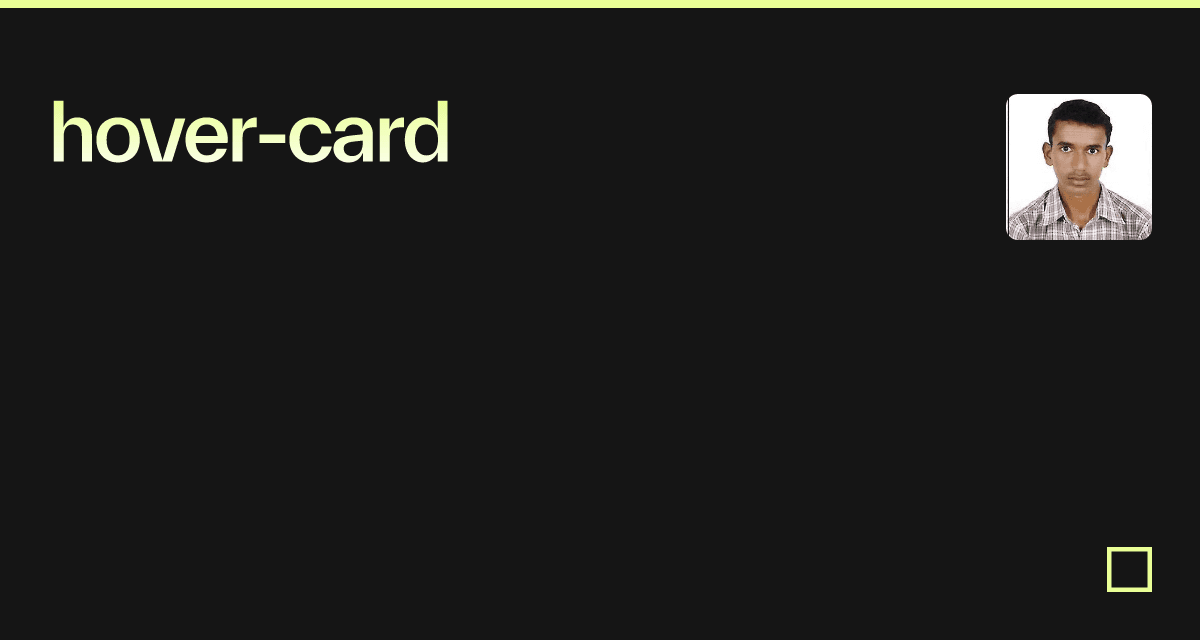 hover-card - Codesandbox