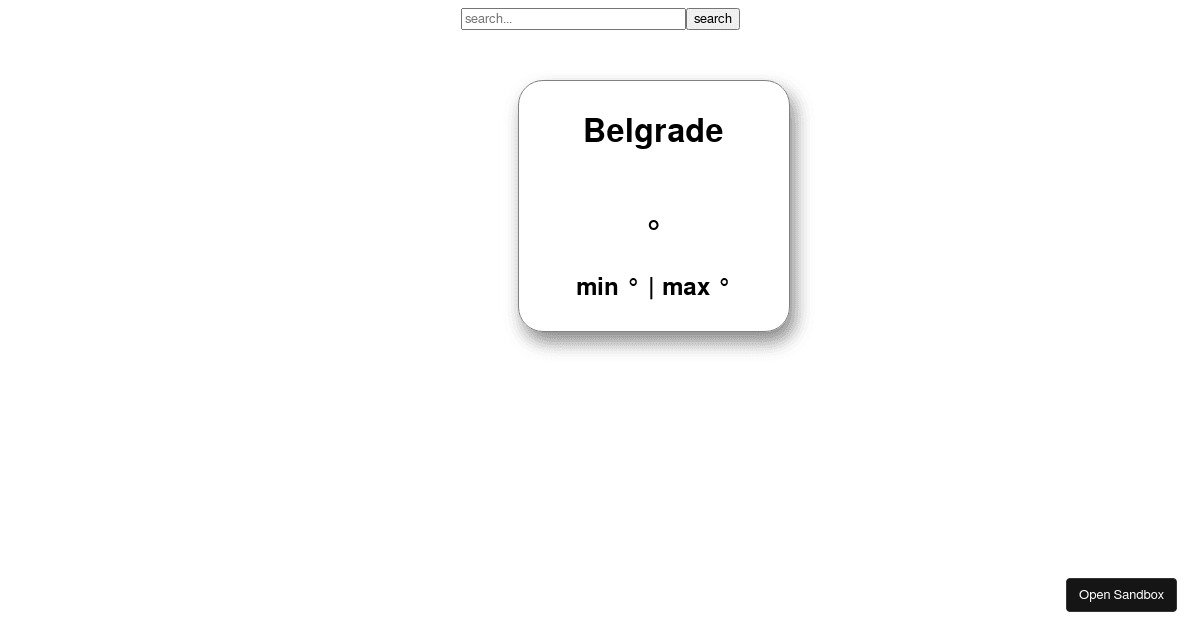 react - Codesandbox