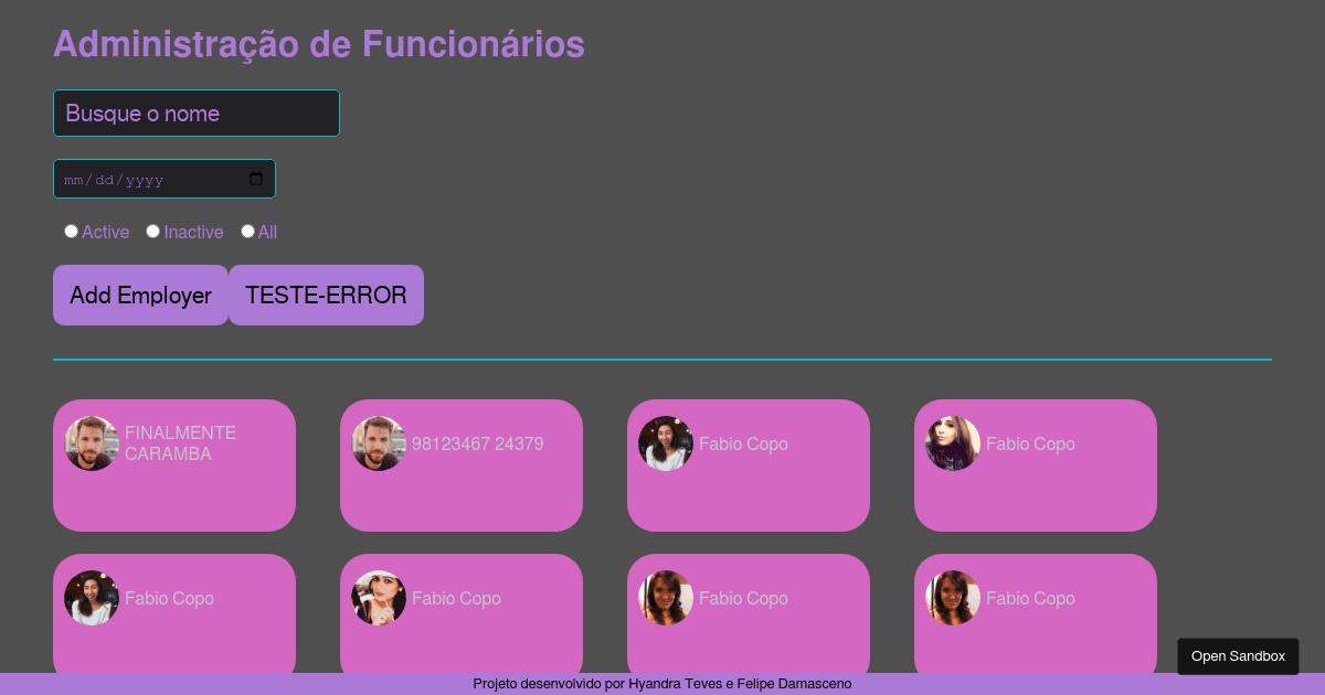 Fork base - Codesandbox