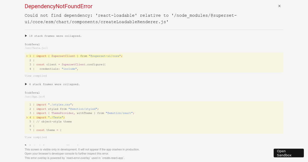 superset-ui (forked) - Codesandbox