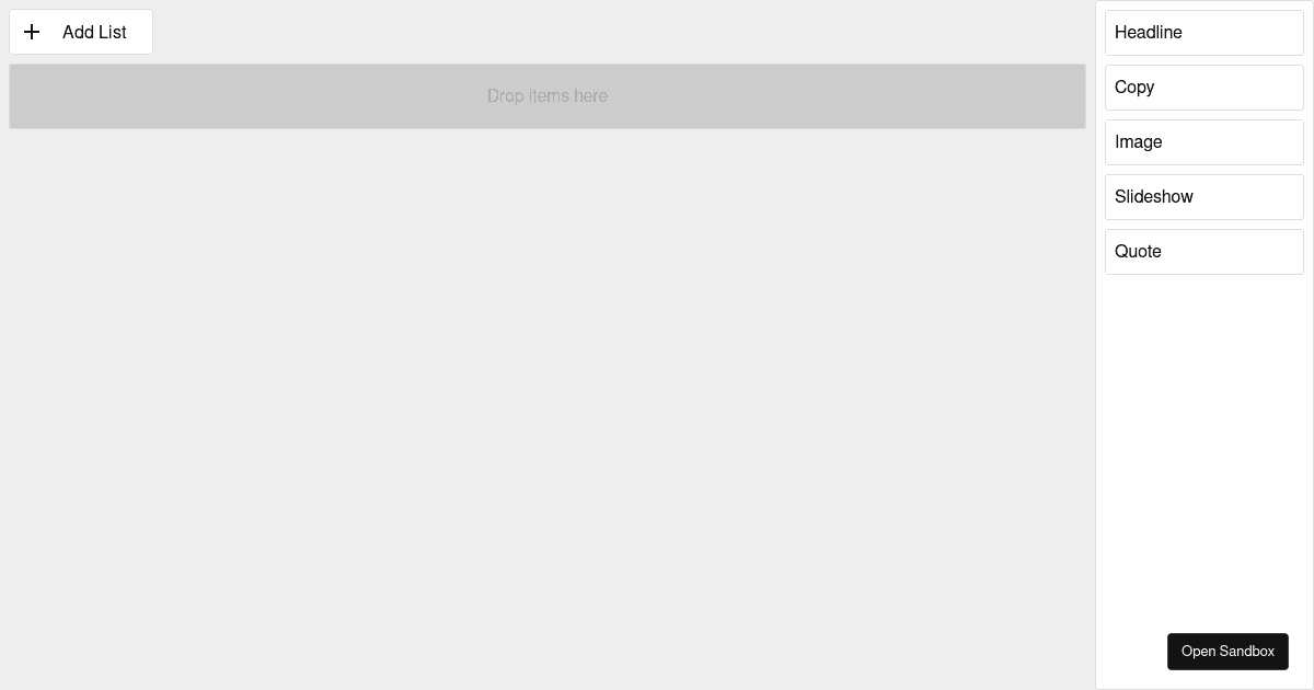 React Beautiful DND Copy and Drag (forked) - Codesandbox