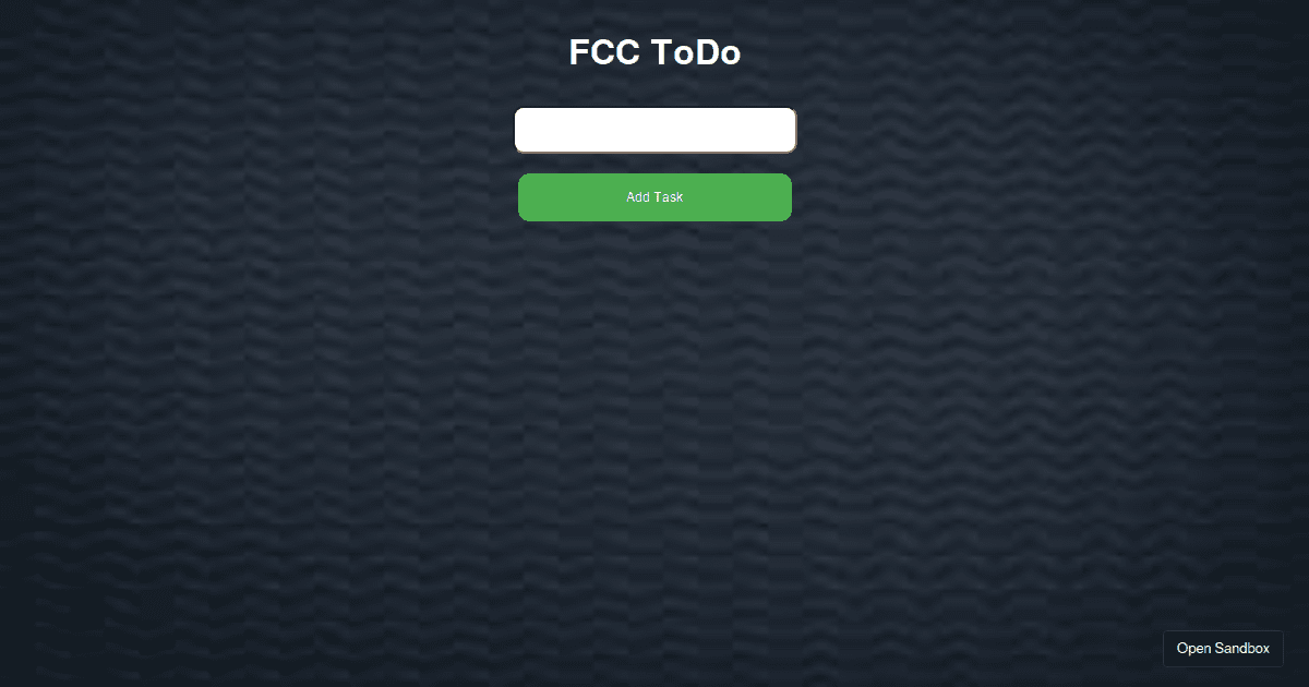 To do app using recoil - Codesandbox