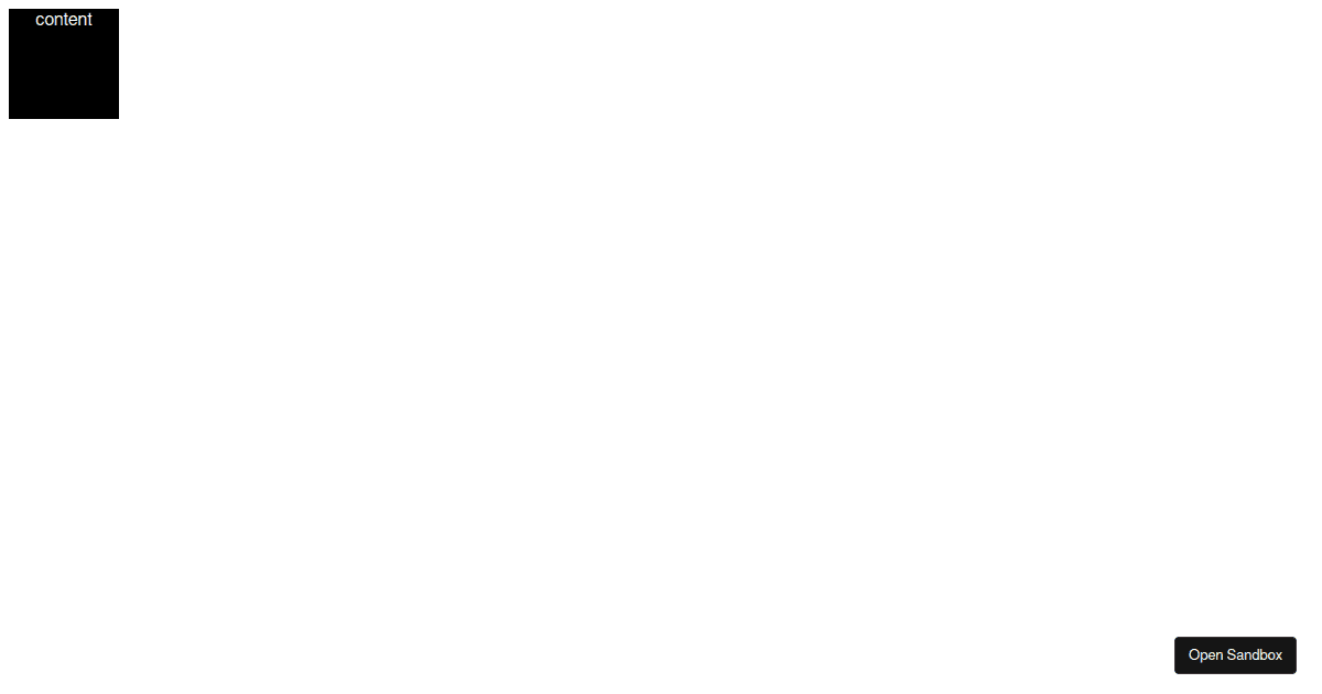 Resizable Component - Codesandbox