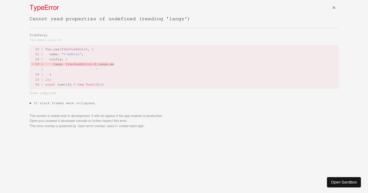Tiptap-Vuetify wysiwyg editor (forked) - Codesandbox