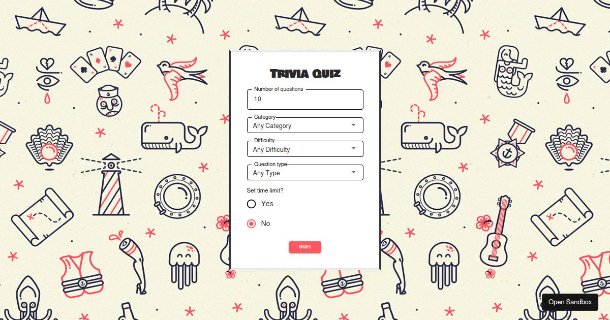 trivia-quiz - Codesandbox