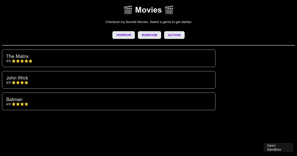 mark9-movies - Codesandbox