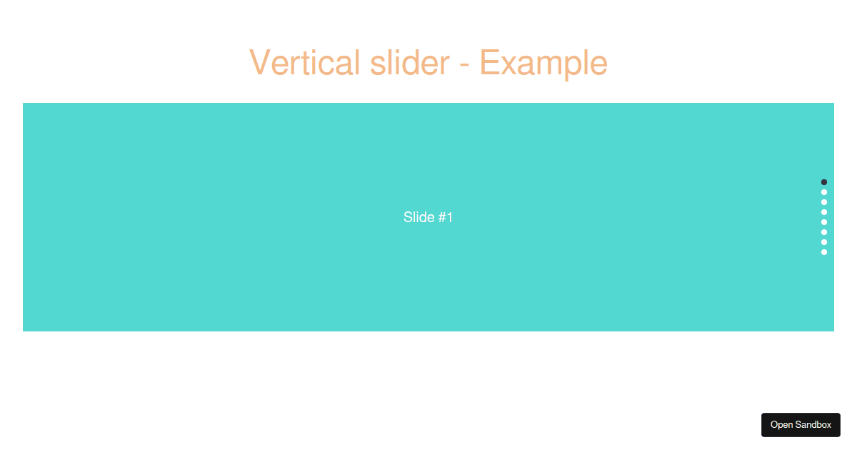 Vertical slider - Example - Codesandbox