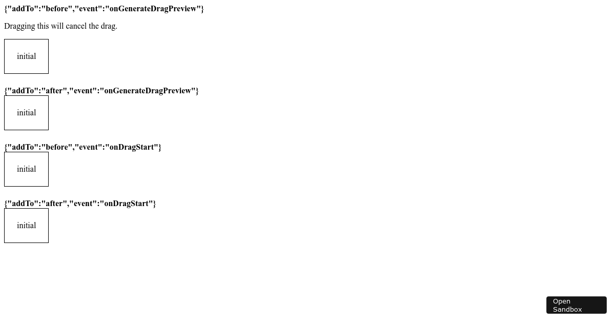 possible bug - Codesandbox