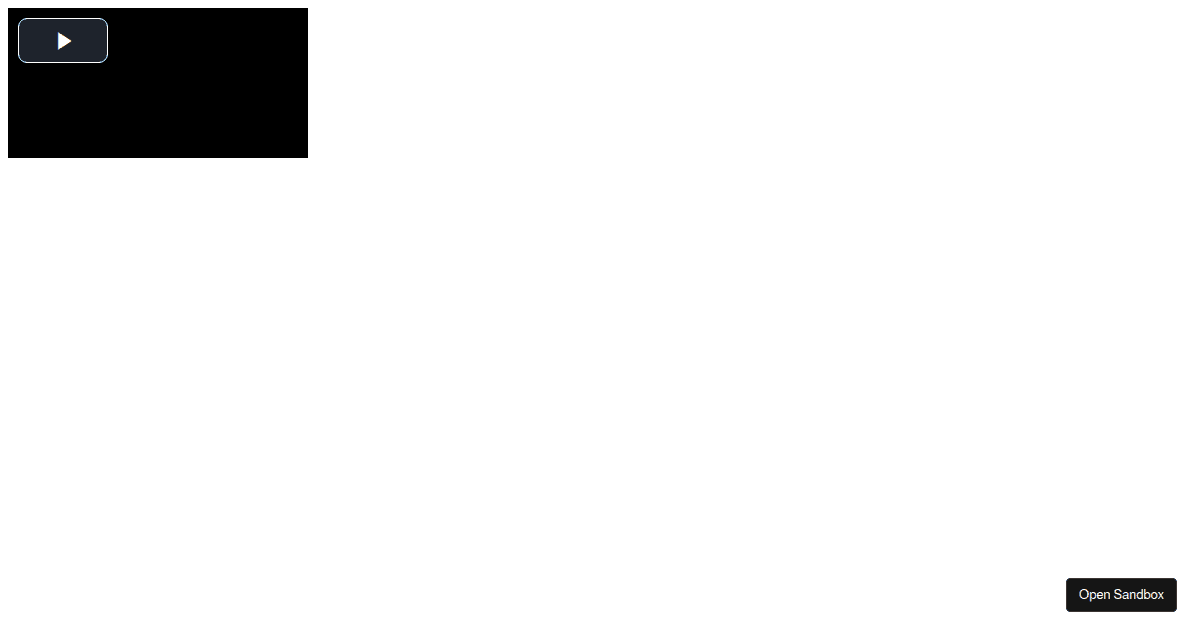 Video.js 6 + hls.js Codesandbox