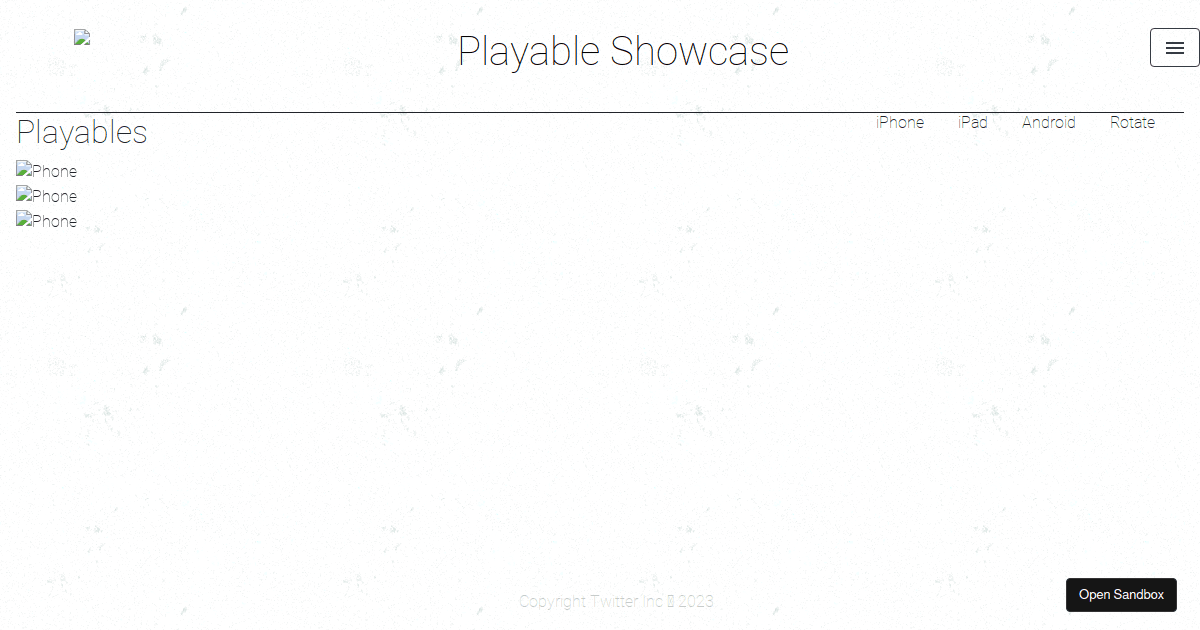 playableshowcase - Codesandbox