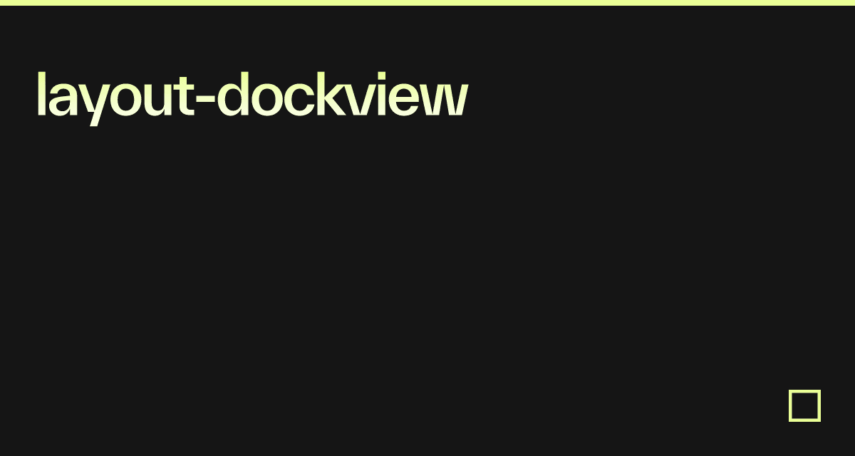 DockView instal the new version for apple