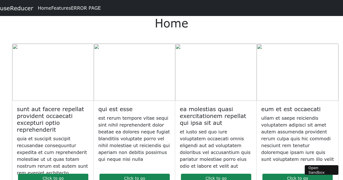 usereducer - Codesandbox