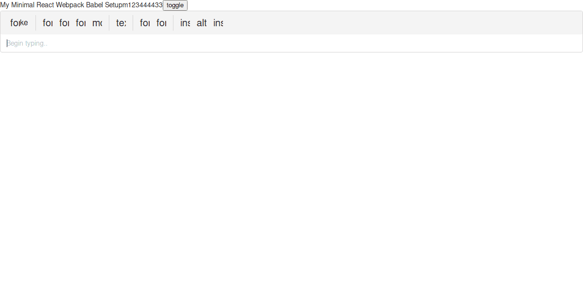 Rich Text Editor (forked) - Codesandbox