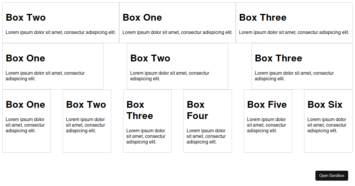 Flexbox Playground - Codesandbox