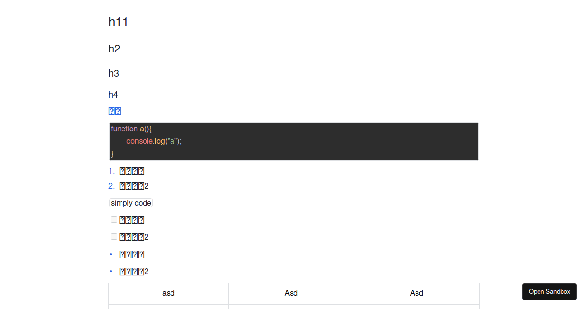 unified (forked) - Codesandbox
