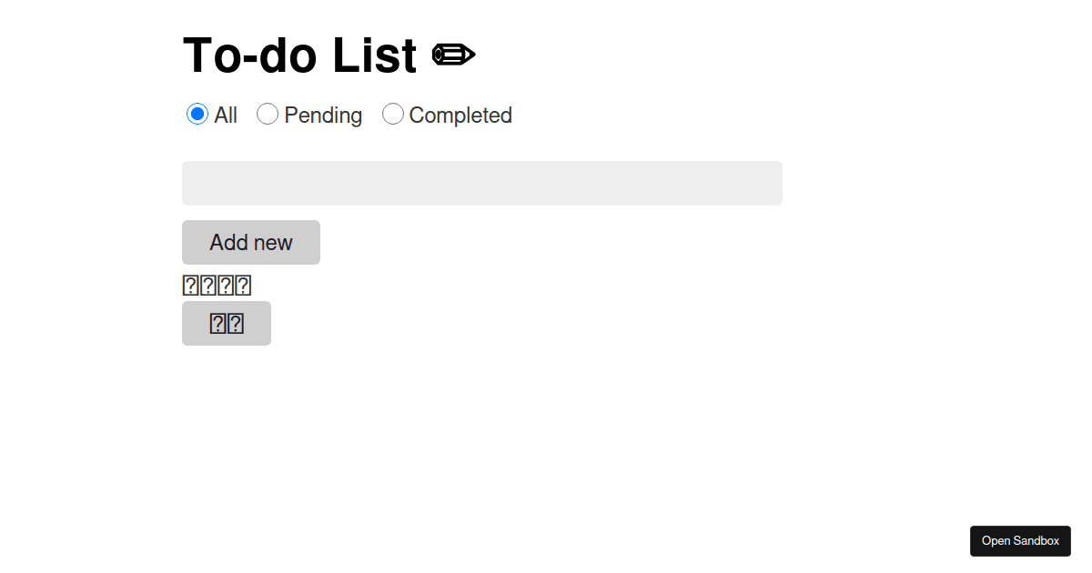 valtio-to-do-list (forked) - Codesandbox
