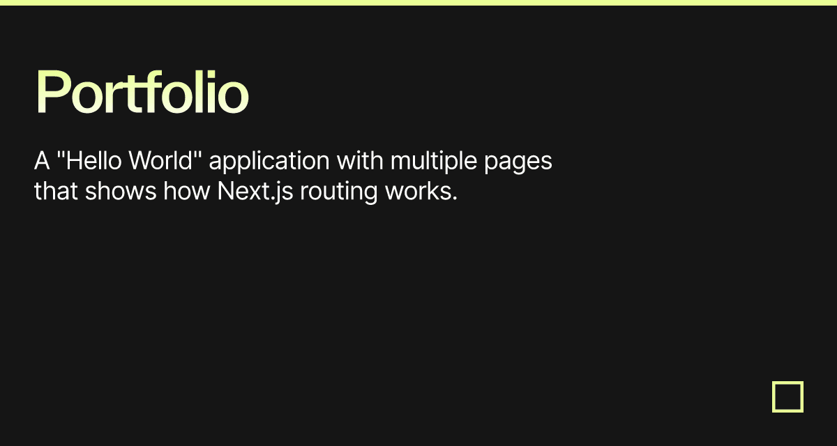 Portfolio - Codesandbox