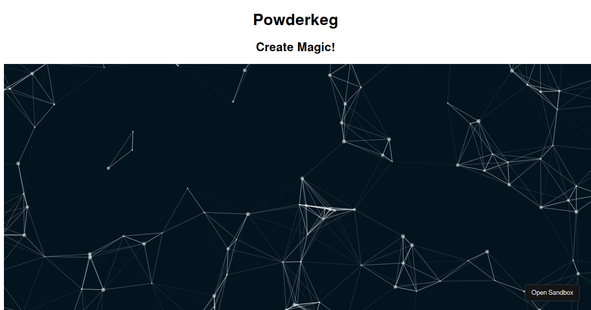 powderkeg-particles - Codesandbox