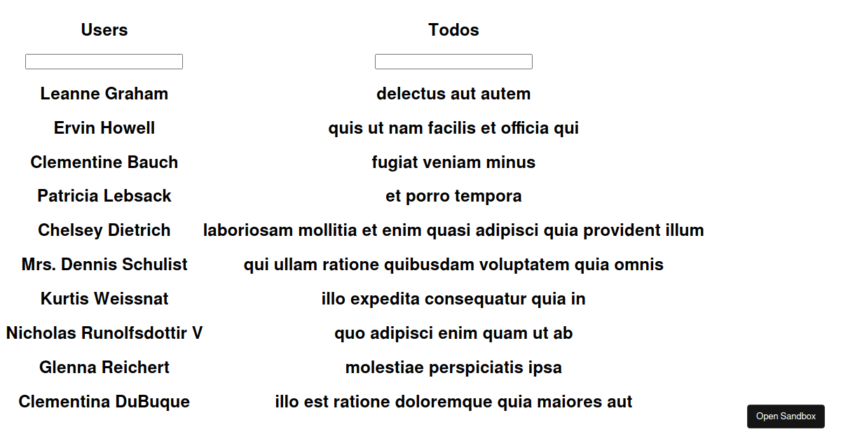 React HOC Advanced Example - Codesandbox