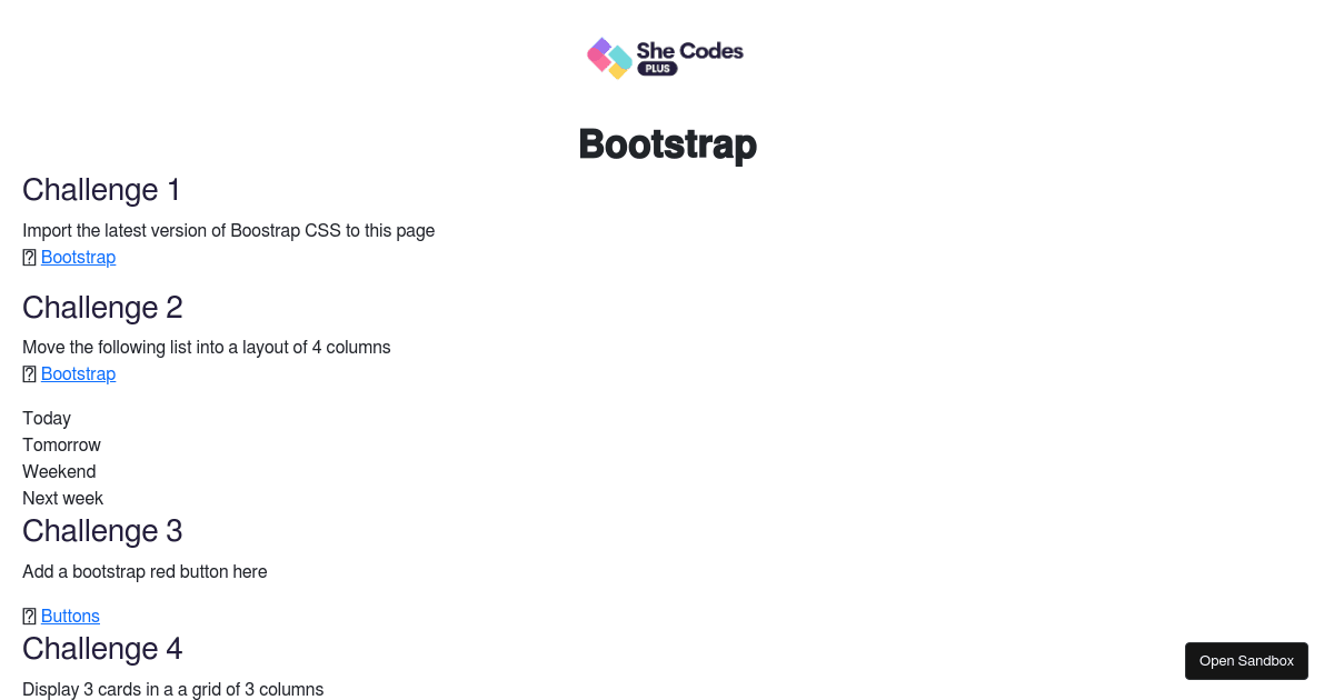 Bootstrap (forked) - Codesandbox