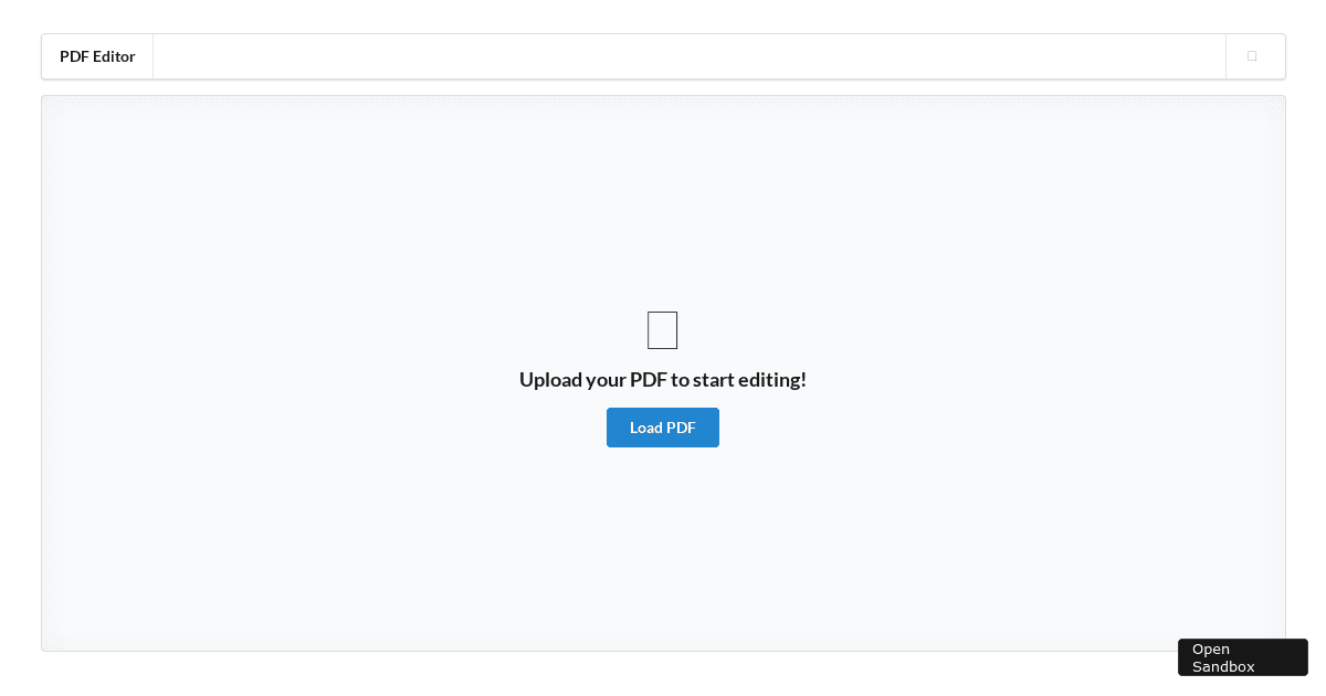 pdf-editor - Codesandbox