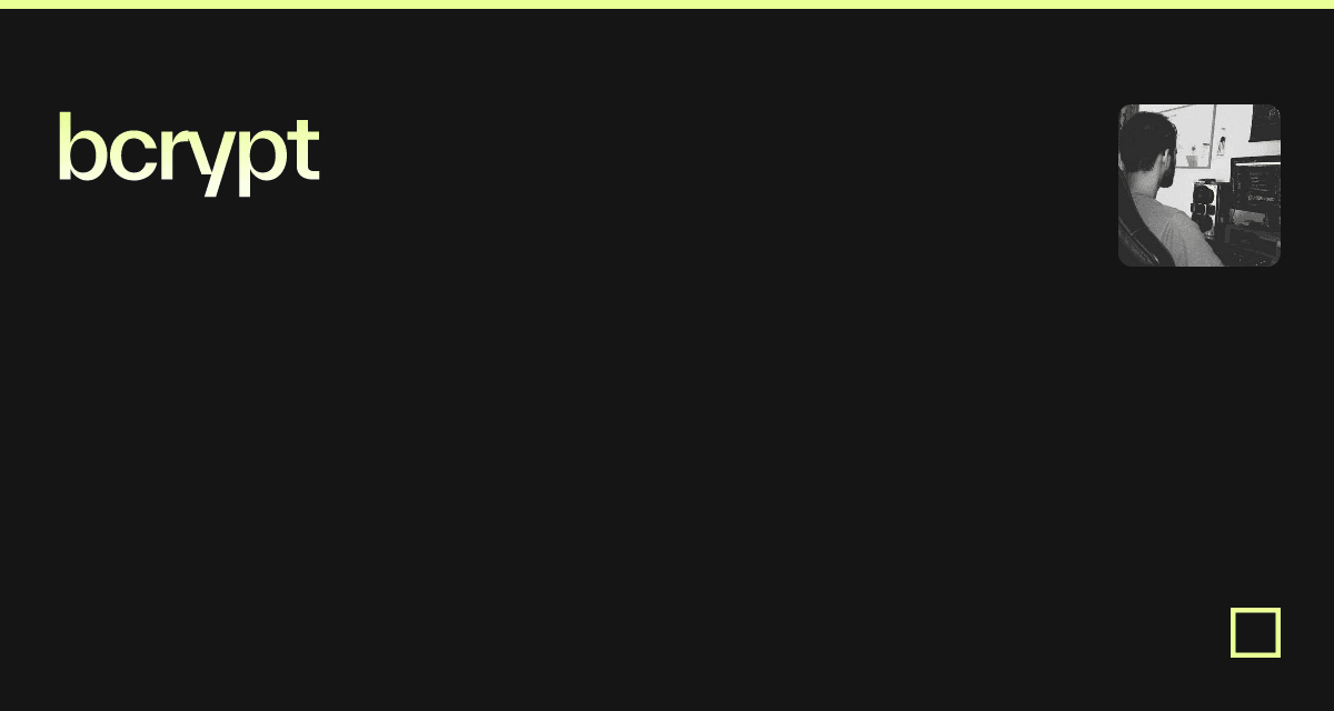 bcrypt - Codesandbox