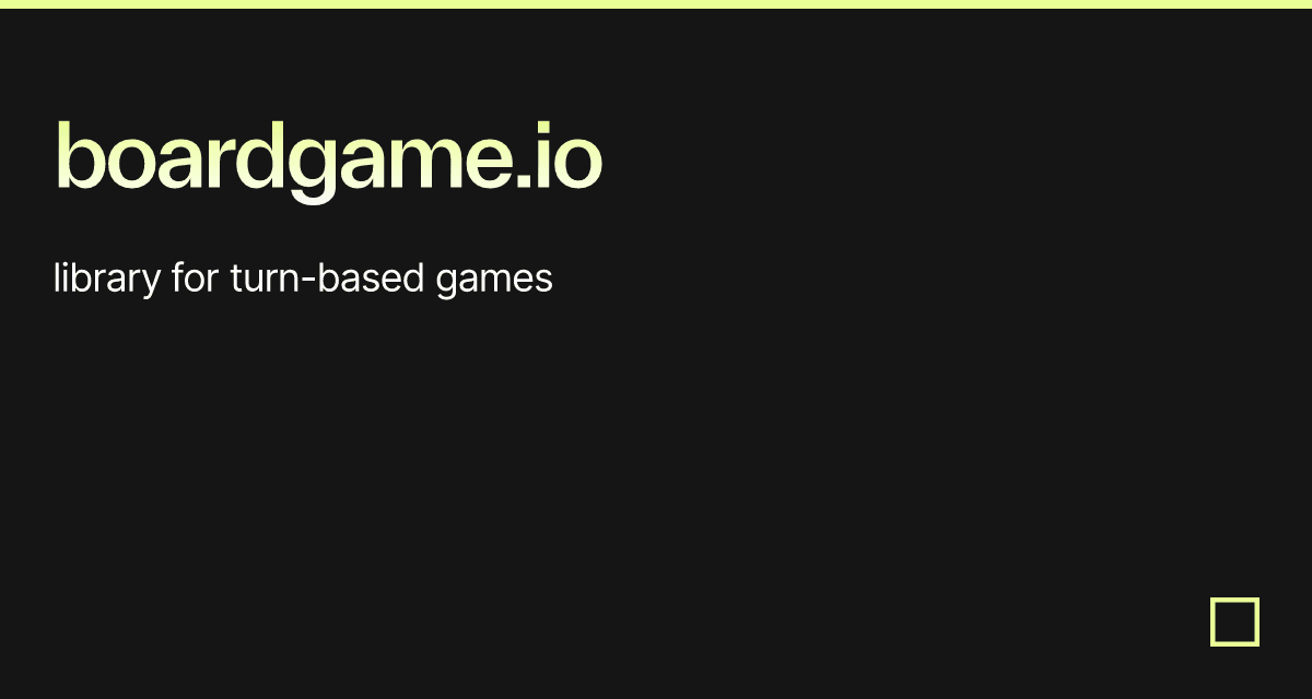 boardgame.io - Codesandbox