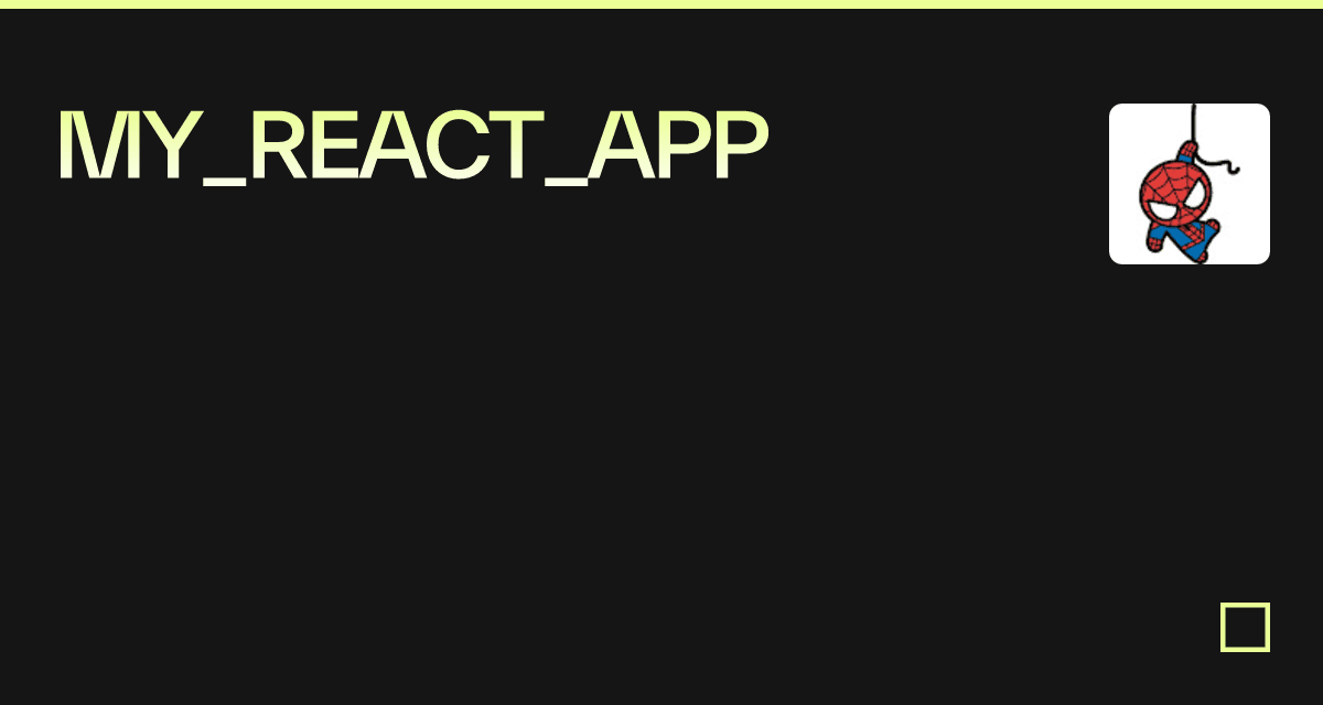 MY_REACT_APP - Codesandbox