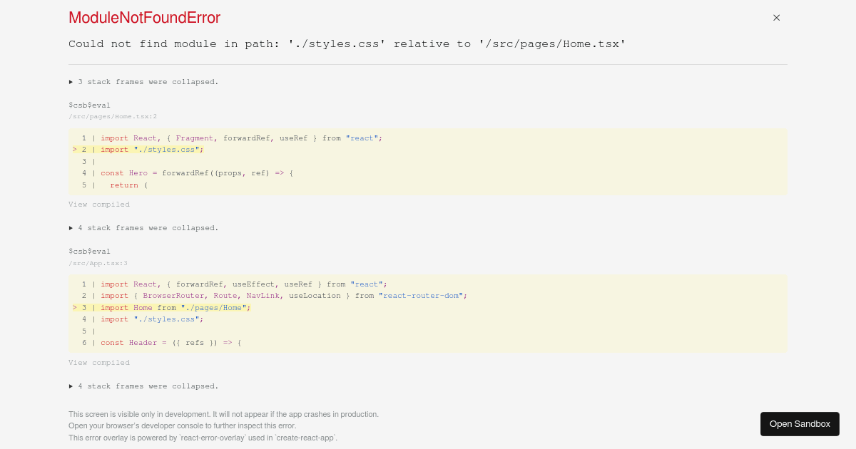 forwardRef and scrollIntoView - Codesandbox