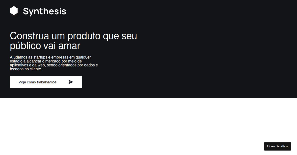 synthesis_site Codesandbox