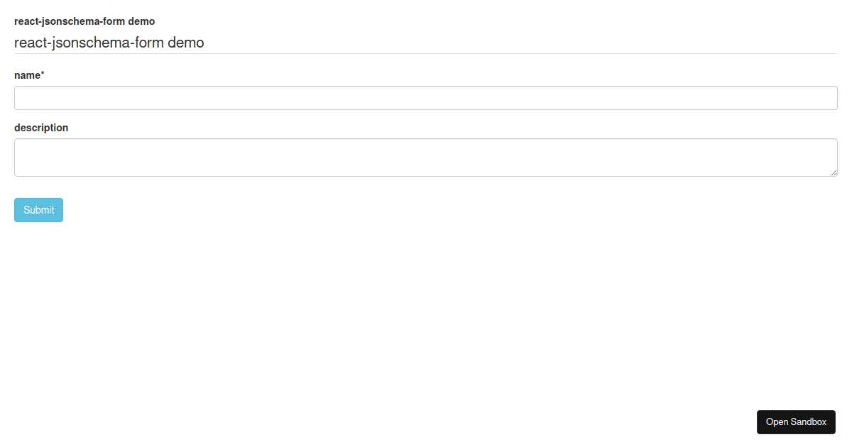 Custom field template - Codesandbox