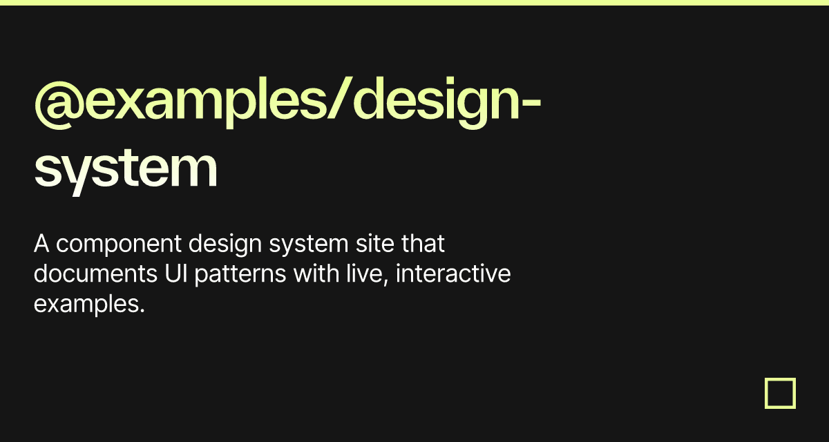 @examples/design-system - Codesandbox