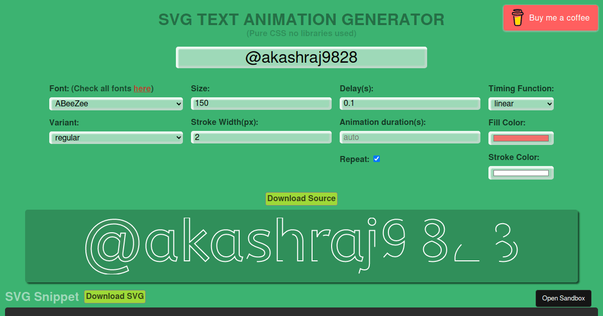 text-animation - Codesandbox