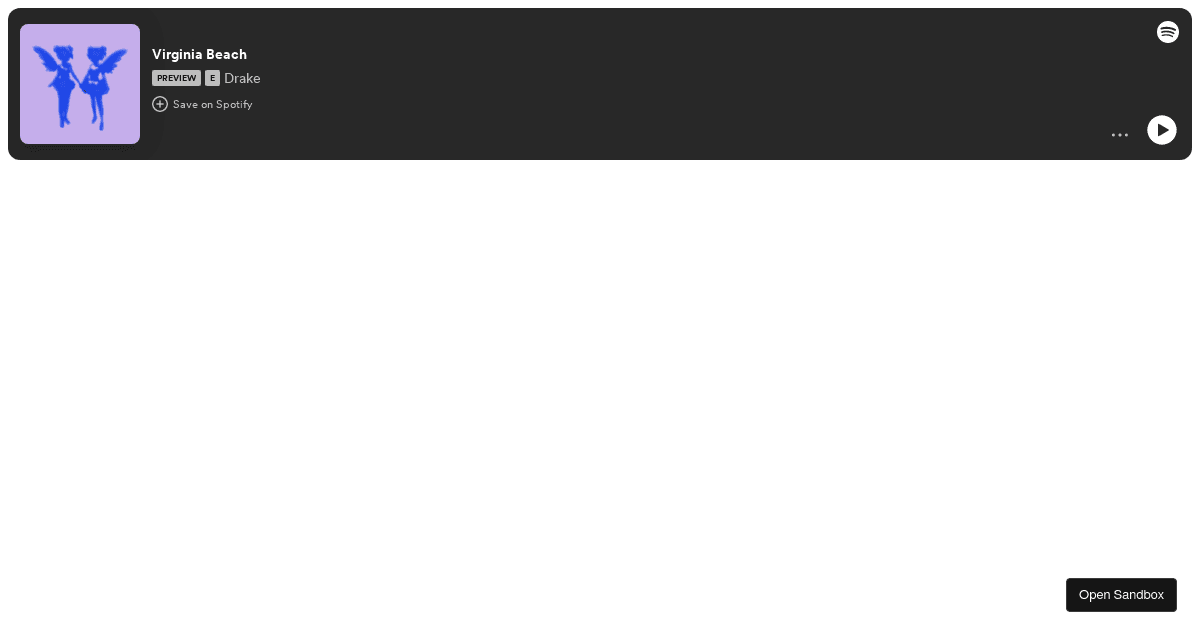 spotify - Codesandbox
