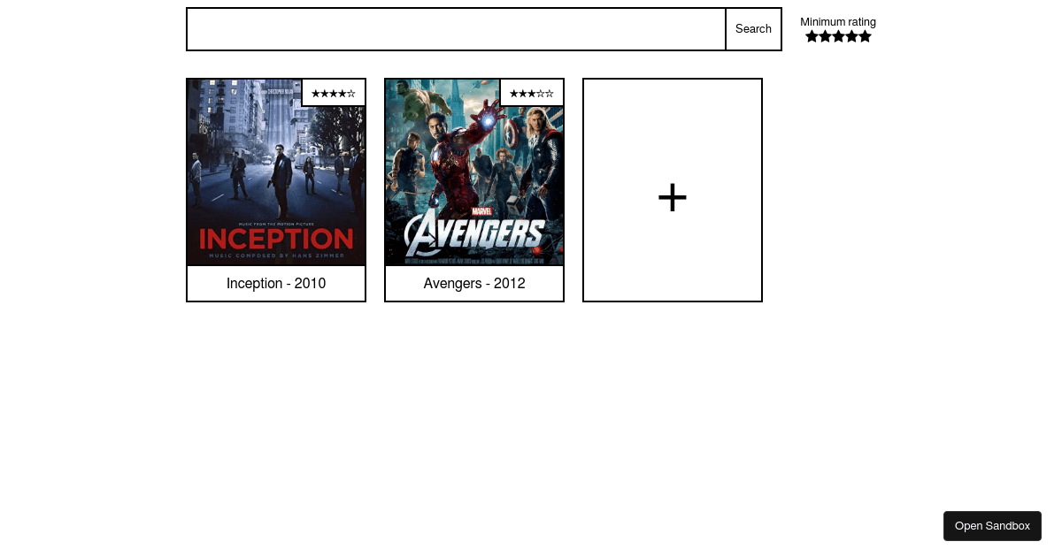 Movie App - Codesandbox