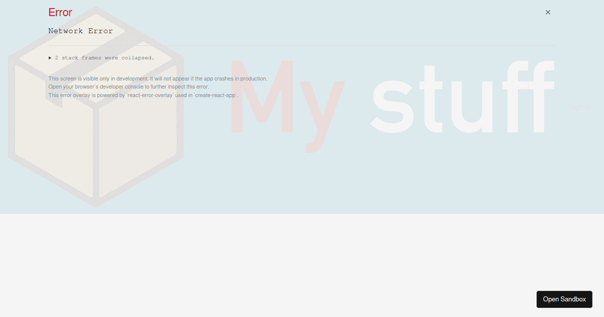 frontend - Codesandbox