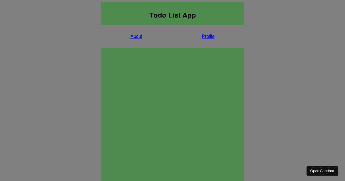react - Codesandbox