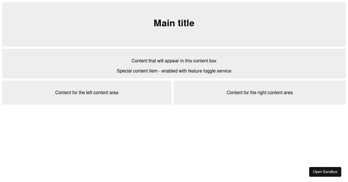 JSON React Layout (forked) - Codesandbox