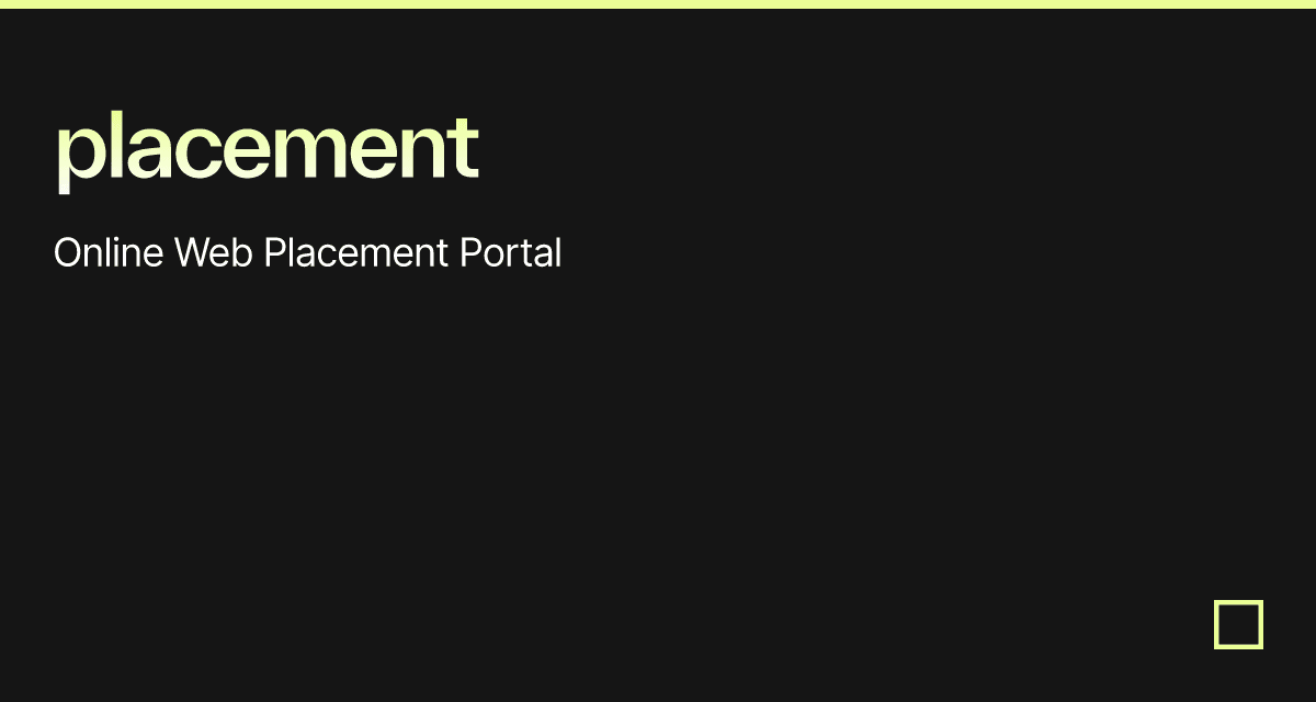 placement - Codesandbox