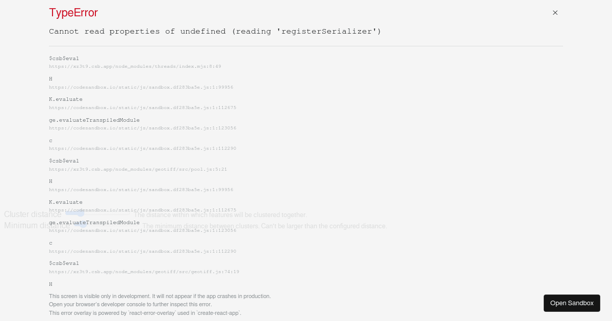 cluster - Codesandbox