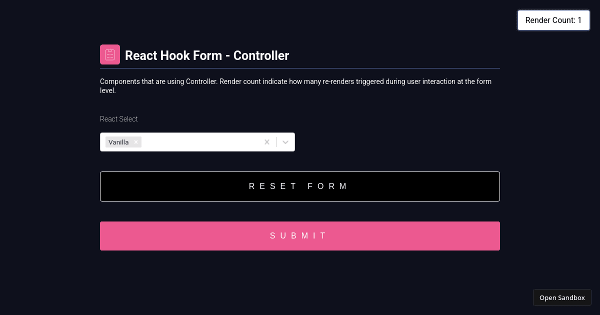 React Hook Form - Controller onBlur not called (forked) - Codesandbox