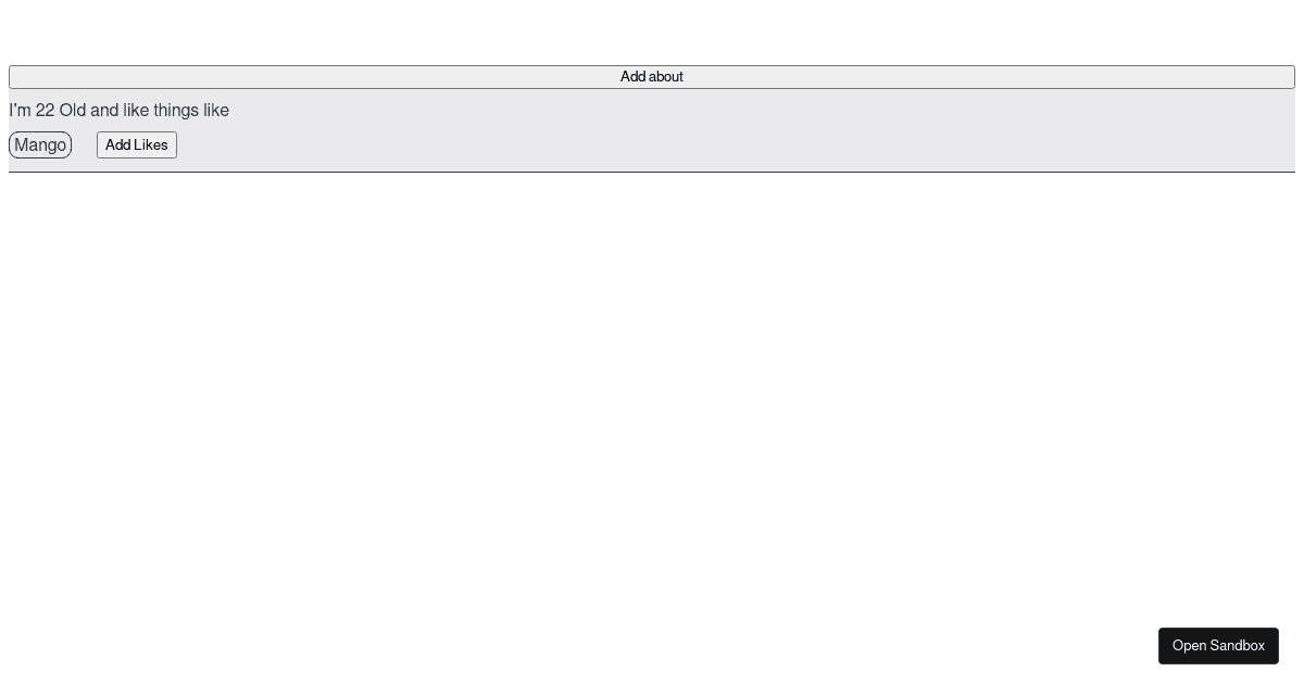 dynamic nested array (forked) - Codesandbox